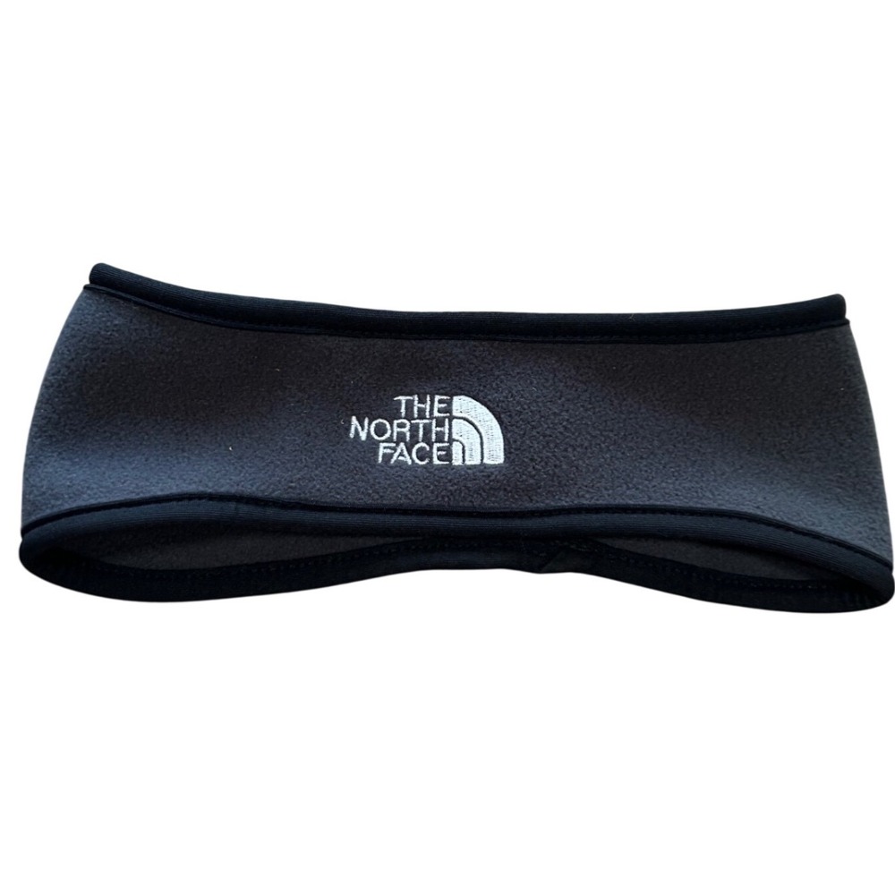 The North Face Polartec Fleece Headband Ear Warmer Gray Hiking Outdoors One Size